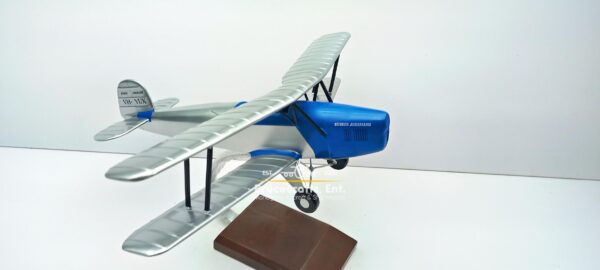 Model of Bücker Bü 131 Jungmann with detailed craftsmanship.